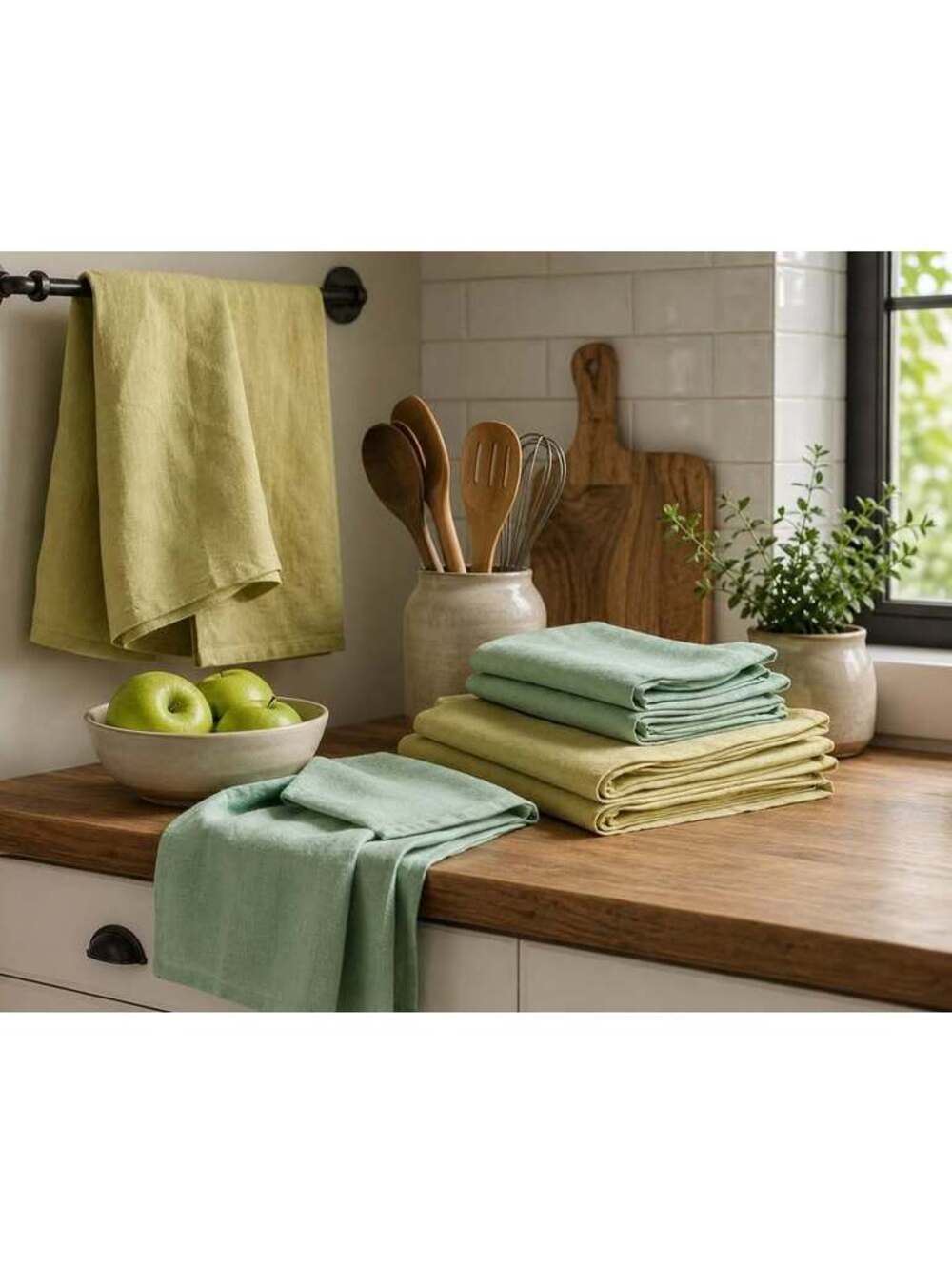 Premium Hemp Kitchen Linen Bundle – 22 Pieces | Tea Towels, Napkins & Cloths